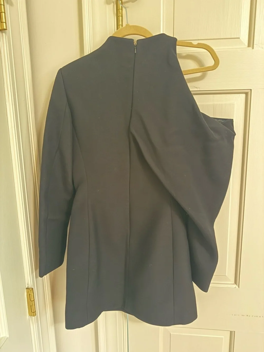 KHAITE Tristan one-shoulder draped cady top - Picture 6 of 8